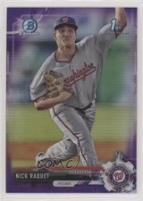2017 Bowman Draft Chrome Purple Refractor 232/250 Nick Raquet #BDC-182 0c6