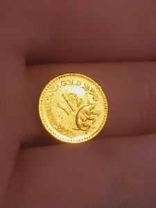 LOT OF SCRAP GOLD COIN TESTED MO GOLD NOVELTY .333 MILANO ITALIA .REPUBLICANA