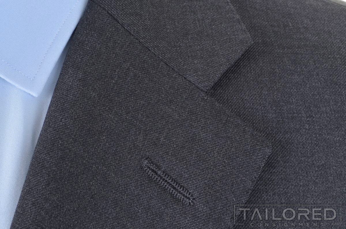 HICKEY FREEMAN Recent Solid Gray 100% Wool Blazer… - image 4
