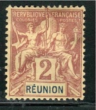 FRANCE COLONIES REUNION   STAMPS MINT HINGED LOT 14775
