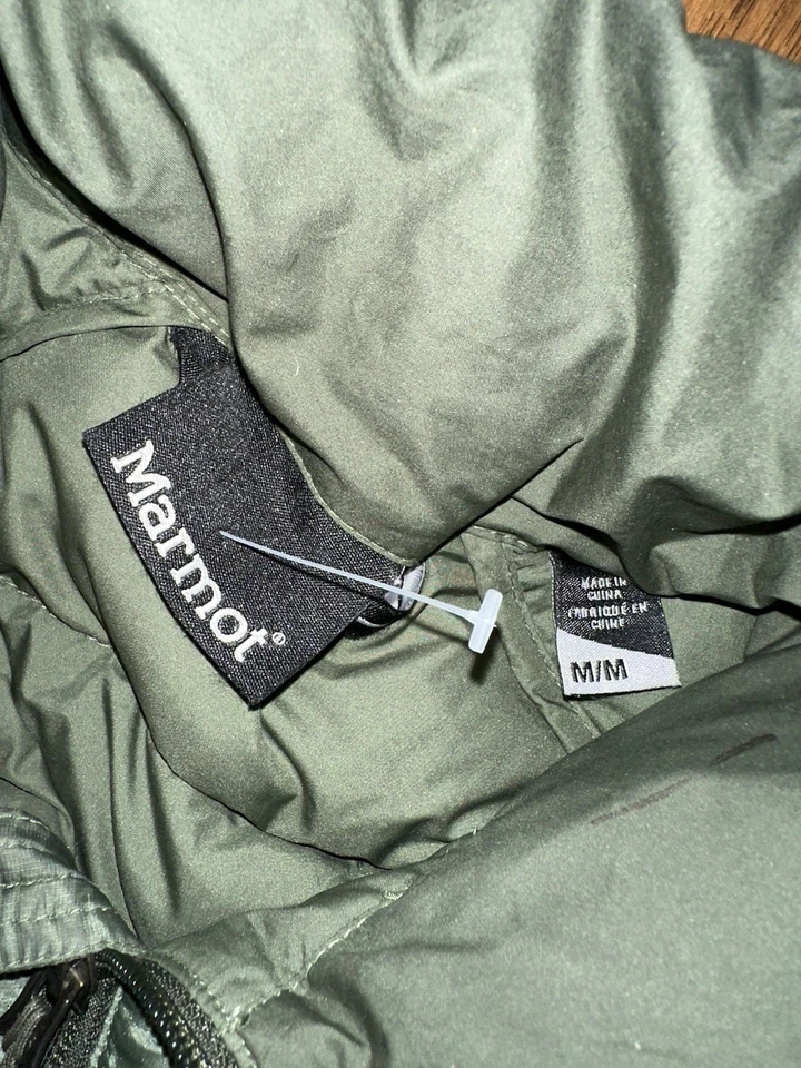MARMOT Mens Highlander Jacket WaterResistant Lightweight Down Puffer Green M - Image 3 of 4