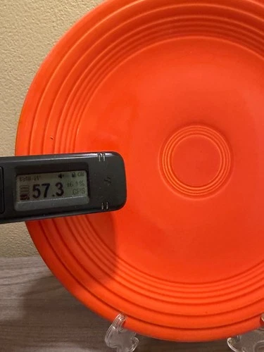 9.5" VINTAGE RADIOACTIVE FIESTAWARE SALAD PLATE