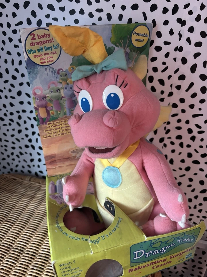 Peluche Cassie Dragon Tales 12" 1999 Playskool Hasbro incompleto vintage niñera Foto 2 de 4