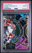 Andre Jackson Jr. 2023-24 Select Premier Level Cosmic Prizm PSA 10 #34 RC Rookie