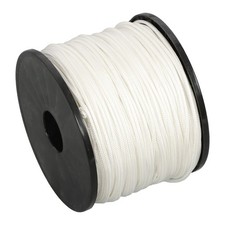 1/8 inch White Dacron Polyester Rope - 500 Foot Spool  Solid Braid