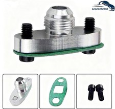 Turbo Oil Drain Outlet Flange Gasket 10an Adapter Kit For Gt40 Gt45 Gt55 T3 T4