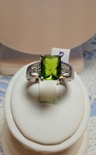 New Handcrafted Regal Emerald Cut Ring Sterling Silver