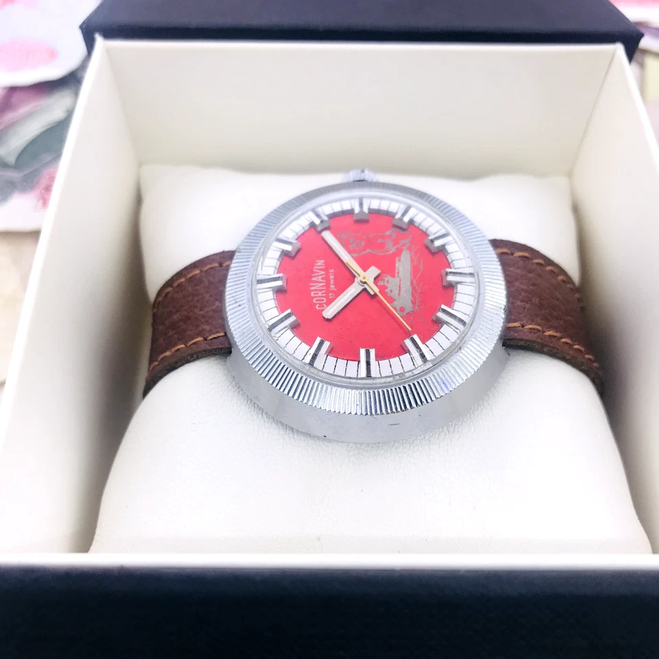 🏆 Raro Reloj Pulsera Cornavin Cheburashka Cohete URSS ☭ Olímpico 1980 Moscú 🛠 Foto 2 de 4