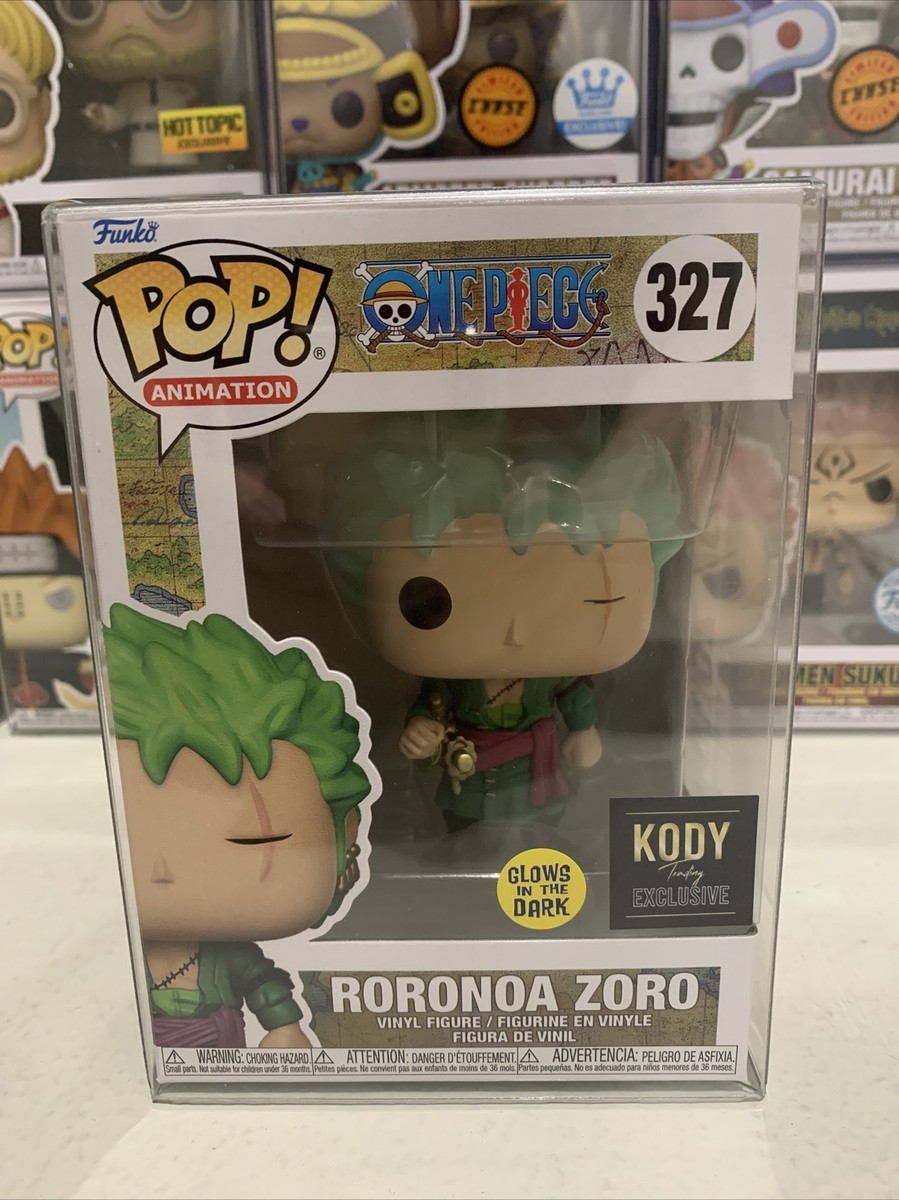 Funko Pop Onepiece : Roronoa Zoro GLows in the dark #327 Kody