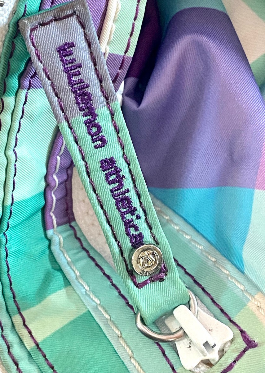 Belt -style Lululemon Plaid Green Purple Waist Hip Bag 10" EUC | eBay