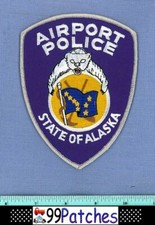 ALASKA AIRPORT State Port Police Shoulder Patch POLAR BEAR SHOVEL PICK AX 8B