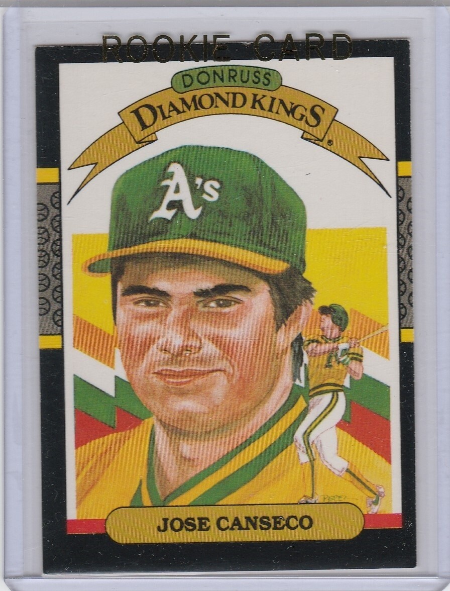 Rico 作　【出逢えた奇跡】　ダイヤモンド・スクリーニング　285 / 800 JOSE CANSECO ROOKIE CARD Donruss Diamond Kings VINTAGE BASEBALL RC