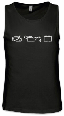 Engine Lights Men Tank Top Race Racing car Driver Racer Petrol Head Fun Love
