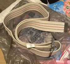 Gait Transfer Belt 60” Washable Cotton Chrome Metal Buckle