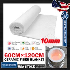 Ceramic Fiber Insulation Blanket Fire resistant 2500F 24"x 47" 10MM 60CM 120CM
