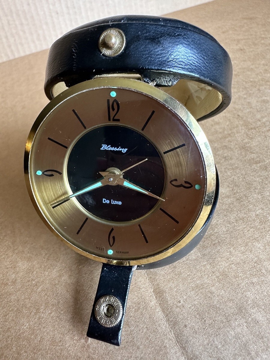 Vintage Blessing De Luxe Wind-Up Alarm Clock West Germany CHECK