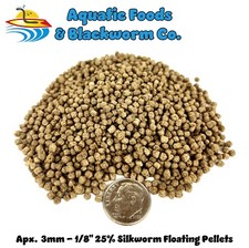 5-lbs 3mm 25 Silkworm Color Enhancing Floating Pellets Koi  Pond Fish