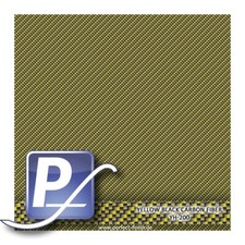 Wassertransferdruck Carbon Folie yellow black carbon fiber YH 200 60cm 40micron