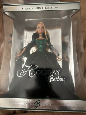 2004 Holiday Barbie Doll Special Edition Green Dress