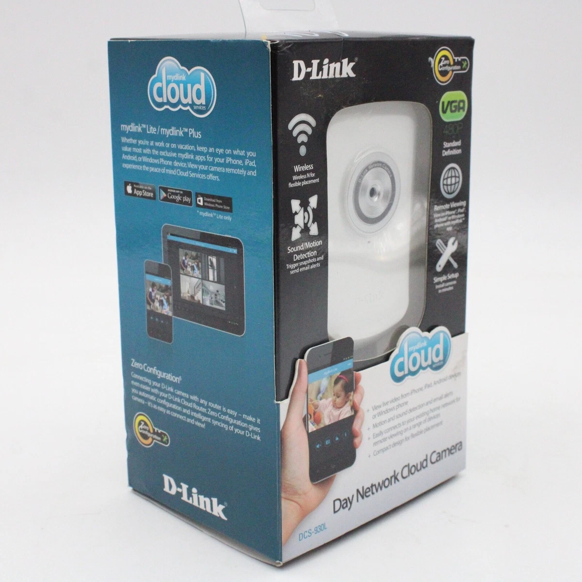D-Link DCS-932L Web Cam Cloud Camera DAY/NIGHT Smart Home.
