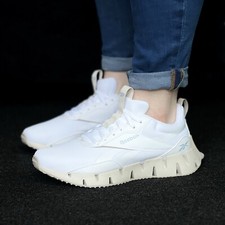 Reebok Zig Dynamica STR Women s Running Shoe White Athletic Sneakers 919