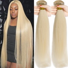 Virgin Remy Human Hair Extensions 100 Real Thick Sewn In Bundles Weave Weft