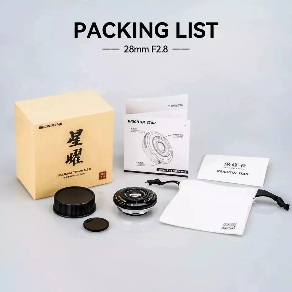 Brightin Star 28mm F2.8 Full Frame Lens Leica M M3 M6 M9 M10R M240 M11 Monochrom - Image 3 of 4