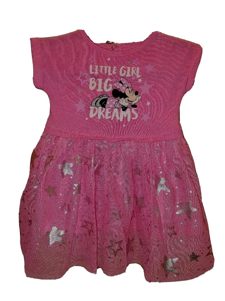 DISNEY Girl's Dress Size 6-9 Months Pink MINNIE MOUSE COSTUME DRESS | eBay