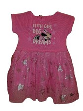 DISNEY Girl's Dress Size 6-9 Months Pink MINNIE MOUSE COSTUME DRESS