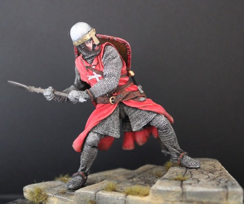 ⭐Action Figure Knight of the Templar Order 90 mm Figures Tin. Painted⭐ - Picture 3 of 5
