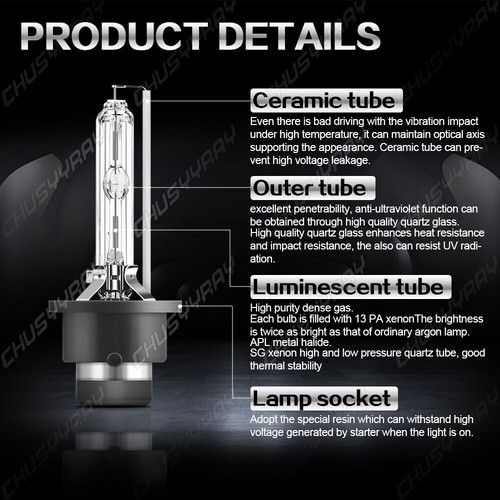 For 2005 BMW X5 2002 2003 2004 -4PCS LED / HID Headlights Hi/Lo beam Bulbs - Picture 12 of 15