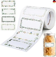 Aiqinu 200 StüCk Marmeladen Etiketten Selbstklebend,Etiketten Zum Beschriften,