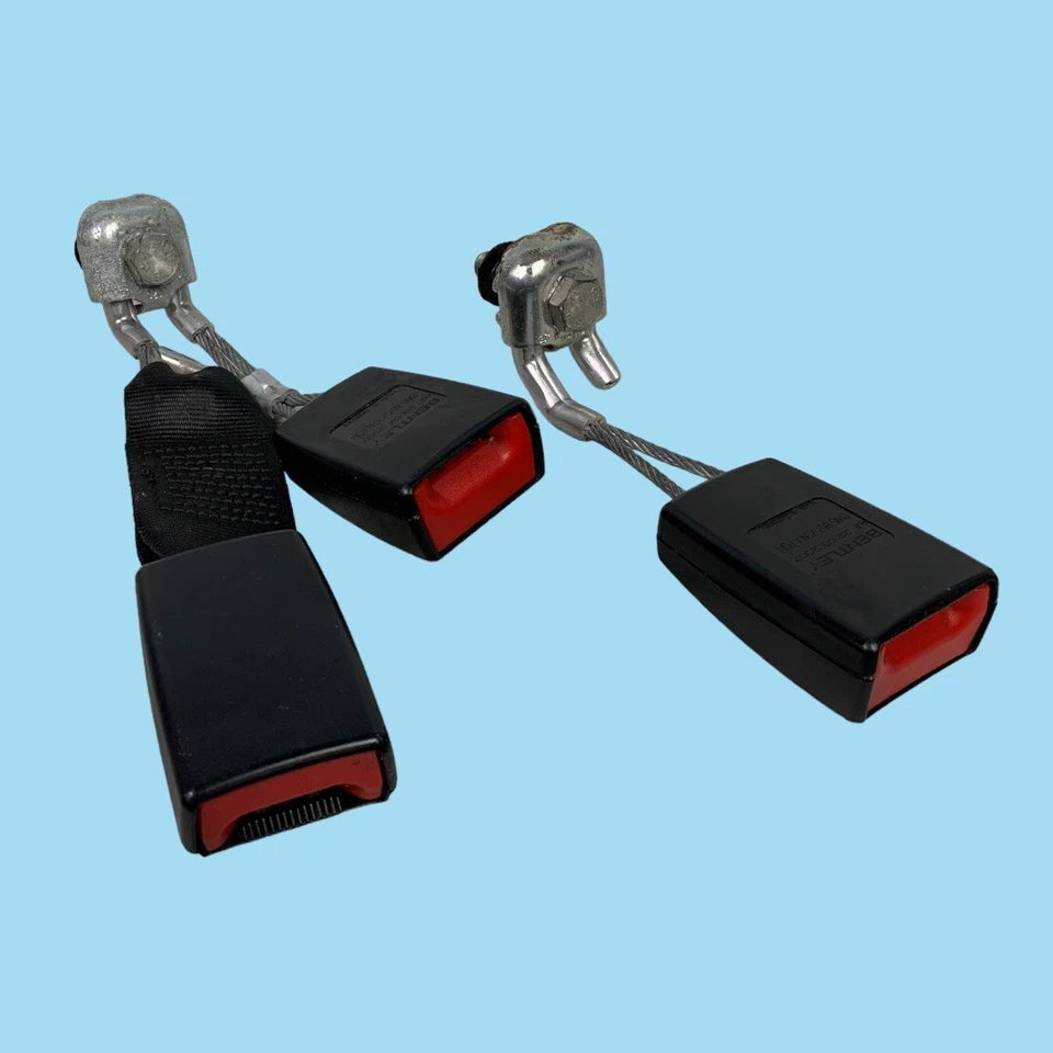 Juego de hebillas de cinturón de seguridad trasero par OEM 06-12 Bentley Continental Flying Spur Foto 4 de 4