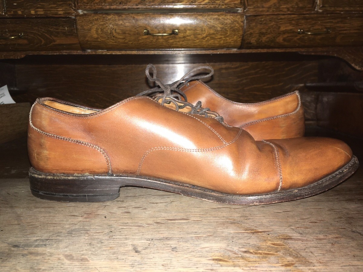 Allen Edmonds Niles Brown Leather Cap Toe Oxford Dress Shoes Men\'s Size 10E Wide Allen Edmonds Maxfield Men main image 2