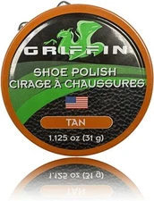 Griffin Shoe Polish - Made in the USA (Tan, 1.125 oz.)