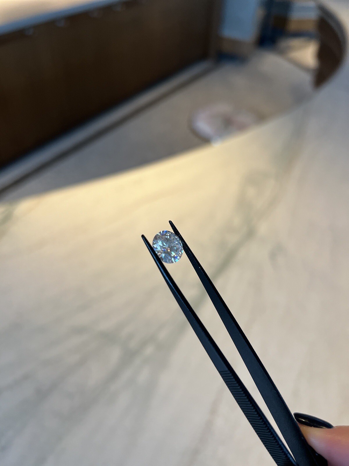 Moissanite loose stone 5 ct/11mm diamond. VVS1, Color G , GRA ...