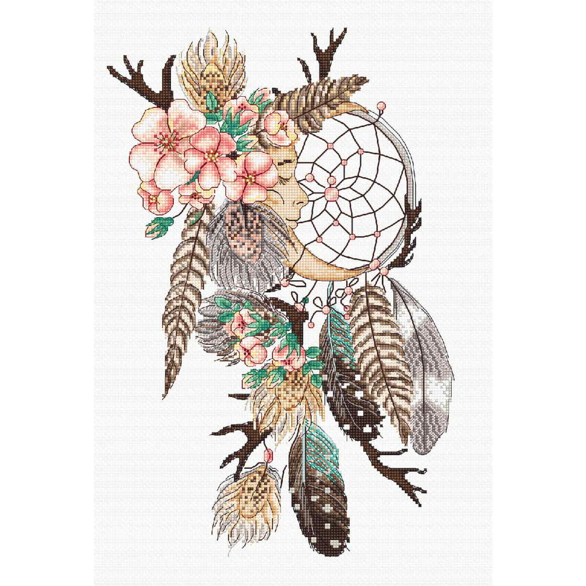 Letistitch counted cross stitch kit ""Moon Dreams"", 30x20cm, DIY