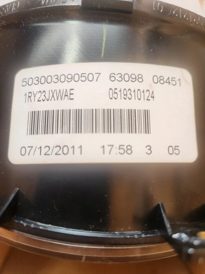 2012 菲亚特 500 速度表/仪表组 MPH 1RY23JXWAE 原始设备制造商 1YC33JXWAB — 第 2/4 张图片