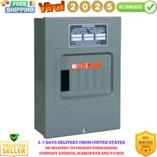 Indoor Main Lug Load Center 100 Amp Electrical Sub-Panel Box 6 Space 12 Circuit