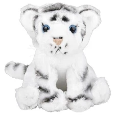 New 8" WHITE TIGER PLUSH Stuffed Animal Plush Toy
