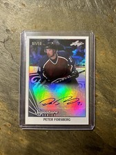 2015 Leaf Signature Series 1990s Tribute Auto 7/10 PETER FORSBERG #LT-PF1 HOFame