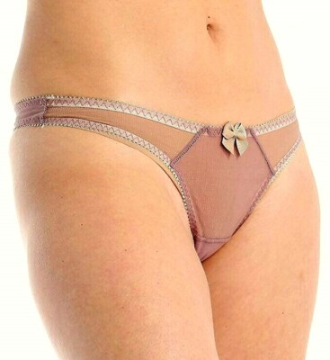 Claudette Dessous Thong Bikini Panty Briefs Women's Lingerie Twilight Matchstick