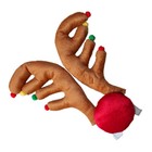 Car Christmas Decorations Reindeer Antlers Kit Funny Xmas Vehicle Accessories