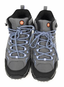 Merrell Women S Moab 2 Mid Gtx Hiking Boot Grey Blue 10 Us J Ebay