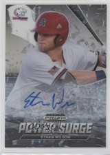 2021 Panini Prizm Draft Picks Power Surge Silver Ethan Wilson #PS-EW Auto 06rp