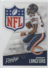 2016 Panini Prestige NFL Shield Die-Cut 18/25 Jeremy Langford #3 Shield 2q6