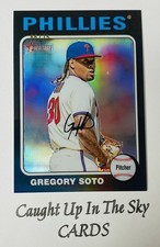 2024 Topps Heritage High Number Gregory Soto Black Refractor #66/75 Phillies