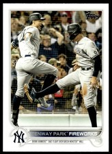2022 Topps Baseball Card Fenway Park Fireworks A New York Yankees #399