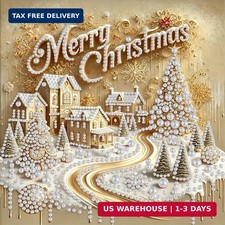 YQFCZDQ Merry Christmas Pearl Diamond Art Kits for Adults 12 X 12 inch