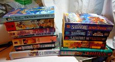 Fantasy Paperback/HC Books Lot Of 12 Various Authors Anderson/Salvatore/Cherryh